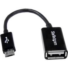 USB A-USB Micro-B - USB-kabel Kablar StarTech USB A-USB Micro-B OTG 2.0 0.1m