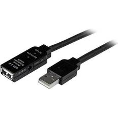 Rund - USB A-USB A - USB-kabel Kablar StarTech USB A-USB A 2.0 M-F 20m