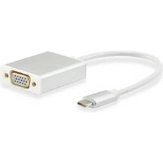 Equip Rund - USB-kabel Kablar Equip USB C - VGA 0.2m