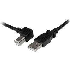 En kontakt - USB A-USB B - USB-kabel Kablar StarTech Left Angle USB A - USB B 2m
