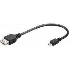 USB A-USB Micro-B - USB-kabel Kablar Goobay USB A - USB Micro-B 0.2m