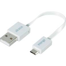 Gröna - USB A-USB Micro-B - USB-kabel Kablar Akasa Proslim USB A-USB Micro-B 2.0 0.2m