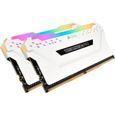 16 GB - DDR4 - Vita RAM minnen Corsair Vengeance RGB LED Pro White DDR4 2666MHz 2x8GB (CMW16GX4M2A2666C16W)