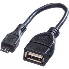 Value USB-kabel Kablar Value USB A-USB Micro-B 2.0 0.2m