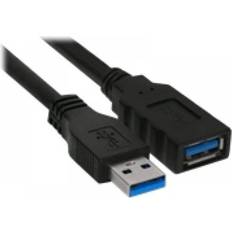 InLine USB-kabel Kablar InLine USB A-USB A M-F 3.0 0.5m