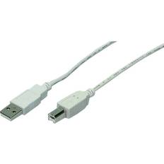 USB A-USB B - USB-kabel Kablar LogiLink USB A - USB B 2.0 1.8m