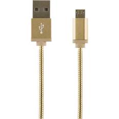 Rosa - USB A-USB Micro-B - USB-kabel Kablar Streetz Metal USB A-USB Micro-B 2.0 1m
