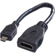 Value HDMI-kablar Value HDMI - Micro HDMI M-F 0.2m