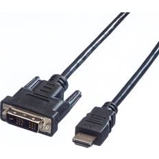 Value HDMI-kablar Value HDMI - DVI-D Single Link 3m