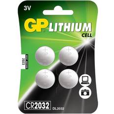 GP Batteries Batterier - Knappcellsbatterier Batterier & Laddbart GP Batteries CR2032 4-pack