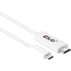 3.1 - HDMI-kablar Club 3D USB C 3.1 - HDM 2.0 1.8m