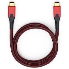 Röda - USB C-USB C - USB-kabel Kablar Oehlbach Evolution CC USB C-USB C 3.1 Gen 2 1m