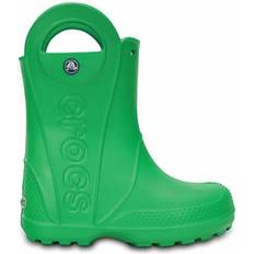 Vattentäta Gummistövlar Barnskor Crocs Kid's Handle It Rain Boot - Grass Green