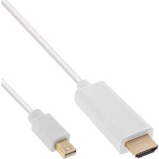 DisplayPort-kablar - Hane - Hane - Standard HDMI-Standard HDMI InLine Mini Displayport-HDMI 1m