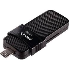 PNY 128 GB USB-minnen PNY Duo Link OTG Micro 128GB USB 3.0