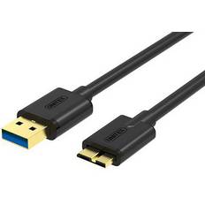 Unitek USB-kabel Kablar Unitek USB A-USB Micro-B 3.0 1m