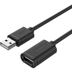 Unitek USB-kabel Kablar Unitek USB A-USB A 2.0 M-F 2m