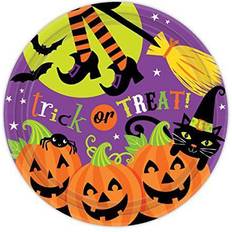 Amscan Paper Plates Halloween Trick Or Treat 8-pack