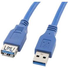 USB A-USB A - USB-kabel Kablar Lanberg USB A-USB A M-F 3.0 1.8m