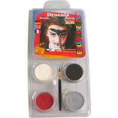 Maskerad Smink Eulenspiegel Face Paint Motif Set Dracula
