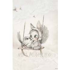 Mrs Mighetto Mini Bird Master 50x70cm