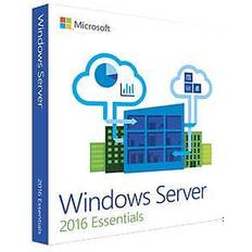 Microsoft 64-bit Operativsystem Microsoft Windows Server 2016 Essentials English (64-bit OEM)