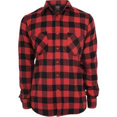 Flanellskjortor - Herr - Svarta Urban Classics Checked Flanell Shirt - Black/Red
