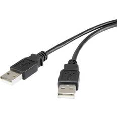 Renkforce USB A-USB A - USB-kabel Kablar Renkforce USB A-USB A 2.0 1.8m