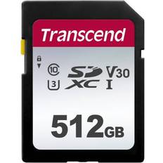 512 GB - SDXC Minneskort & USB-minnen Transcend 300S SDXC Class 10 UHS-I U3 V30 100/55MB/s 512GB