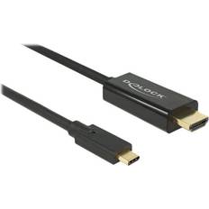 DeLock HDMI-kablar - Svarta - USB C-HDMI DeLock 85259 USB C-HDMI 2m