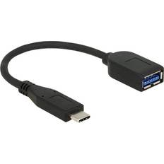 DeLock Nickel - USB A-USB C - USB-kabel Kablar DeLock Premium USB A-USB C 3.1 (Gen.2) 0.1m