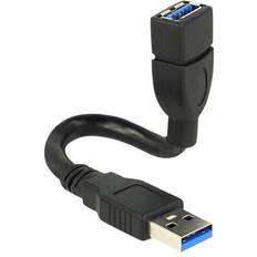 DeLock USB A-USB A - USB-kabel Kablar DeLock ShapeCable USB A-USB A 3.0 M-F 0.2m