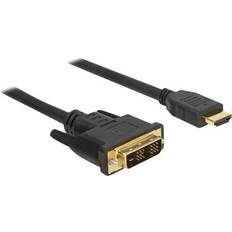 DeLock HDMI-kablar - Skärmad DeLock 85583 HDMI-DVI 1.5m