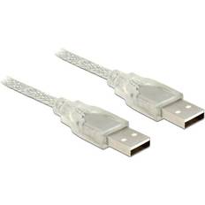 DeLock Nickel - USB A-USB A - USB-kabel Kablar DeLock USB A-USB A 2.0 2m