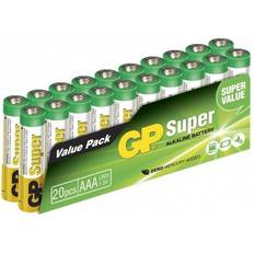 AAA (LR03) - Batterier Batterier & Laddbart GP Batteries AAA Super Alkaline 20-pack