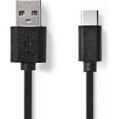 USB-kabel Kablar Nedis USB A-USB C 2.0 1m