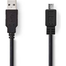 Nedis USB-kabel Kablar Nedis USB A-USB Micro-B 2.0 2m