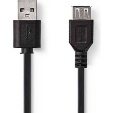 USB-kabel Kablar Nedis USB A-USB A M-F 2.0 2m