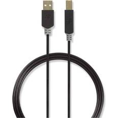 USB A-USB Micro-B - USB-kabel Kablar Nedis 2.0 USB A - Micro USB B M-M 3m