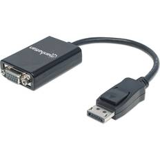 Manhattan DisplayPort-kablar Manhattan DisplayPort-VGA M-F 0.2m