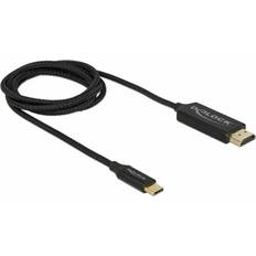 DeLock HDMI-kablar - Rund - USB C-HDMI DeLock 4K USB C-HDMI 1m