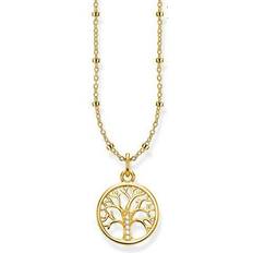 Thomas Sabo Tree of Love Necklace - Gold/White