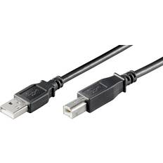 Skärmad - USB-kabel Kablar Wentronic Hi-Speed USB A-USB B 2.0 5m