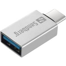 Sandberg Kabeladaptrar - Vita Kablar Sandberg USB A-USB C 3.0 M-F Adapter