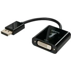 Lindy DisplayPort-kablar Lindy DisplayPort -DVI-D M-F 0.2m