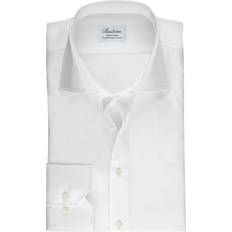 Stenströms Jeansskjortor Kläder Stenströms Fitted Body Shirt in Superior Twill - White