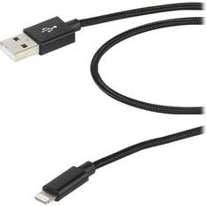 Vivanco USB-kabel Kablar Vivanco USB A-Lightning 1.5m