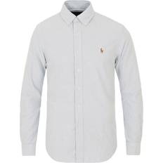 Herr - Randiga Skjortor Polo Ralph Lauren Slim Fit Oxford Sport Shirt - Bsr Blue/White