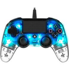 Blåa - PlayStation 4 Spelkontroller Nacon Wired Illuminated Compact Controller - Blue