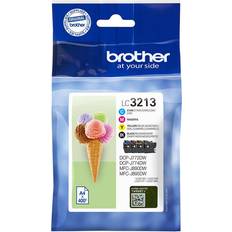 Brother Cyan Bläck & Toner Brother LC3213 (Multipack)
